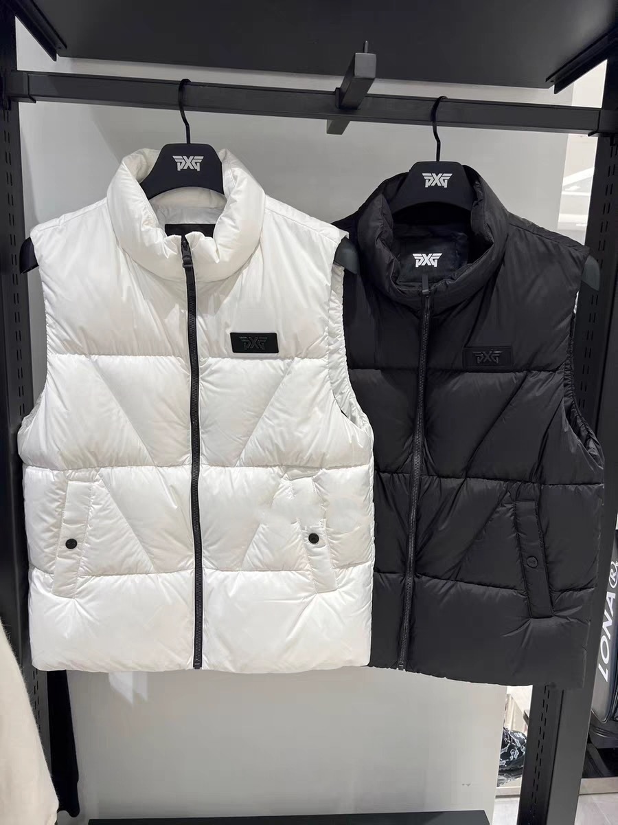 PX3007 PXG 남여공용 패딩 조끼 화이트 / 블랙