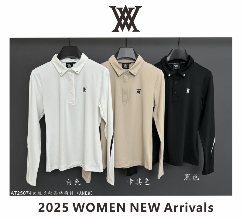 ANW3002 어뉴 여자 긴팔 티 화이트/블랙/베이지