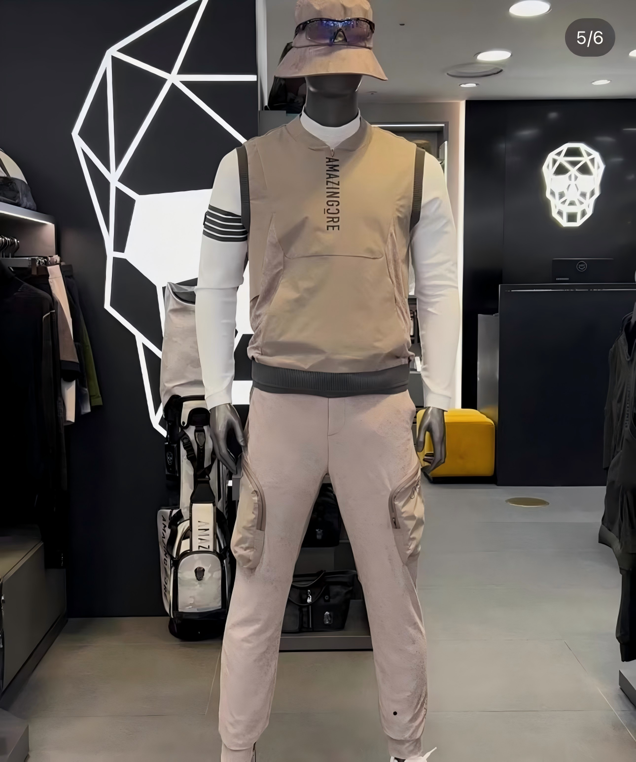 AMG2025 어메이징 남자 조끼 카키/그린 