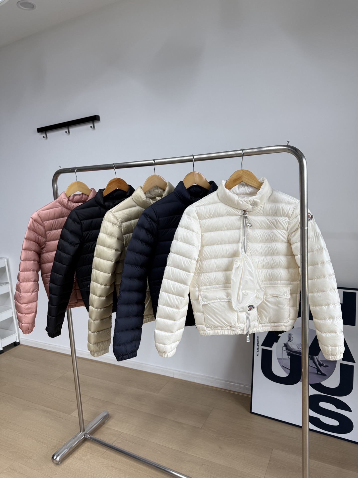 MK1095-S 몽클레어 숏패딩 블랙/화이트/베이지/핑크/네이비