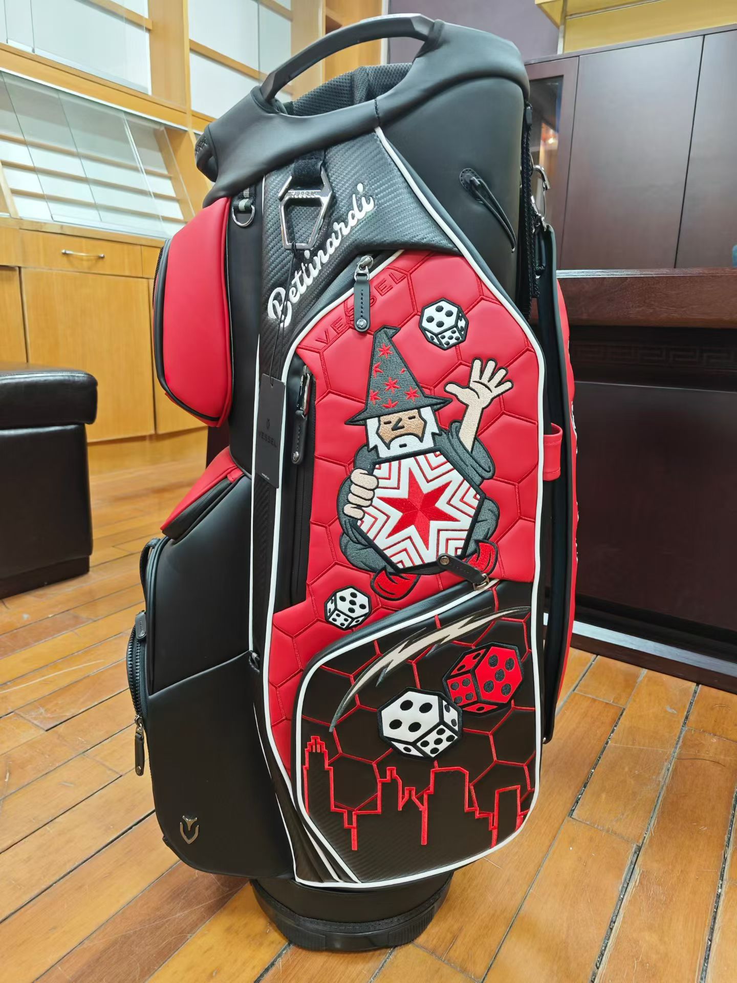 BETTI 1001 -CB  레드 캐디백   BETTINARDI   15구