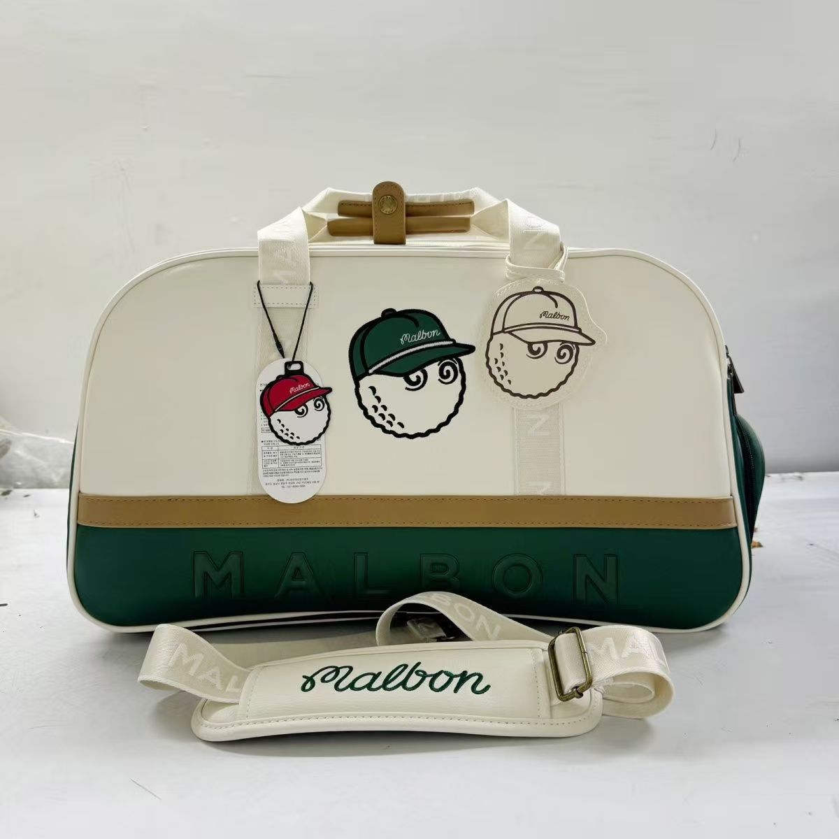 M1025-BB 아이보리 보스턴백 말본  87000원