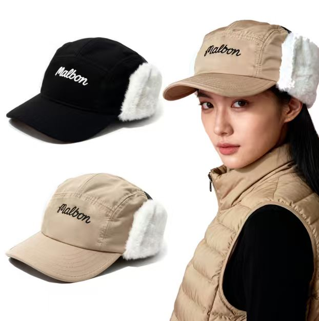 M1007-C  베이지 /블랙 모자 말본  65000원