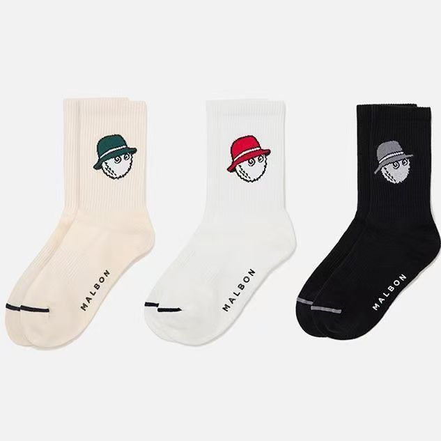 M1001-SOCKS 블랙/화이트/베이지 양말 말본