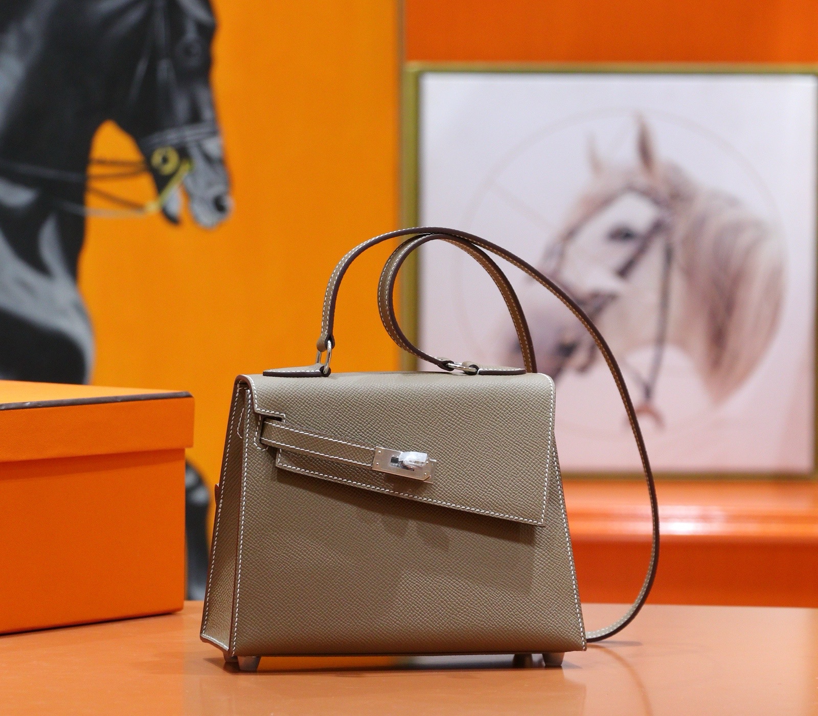 HERMES1008 HERMES 헤르메스 가방 브라운 