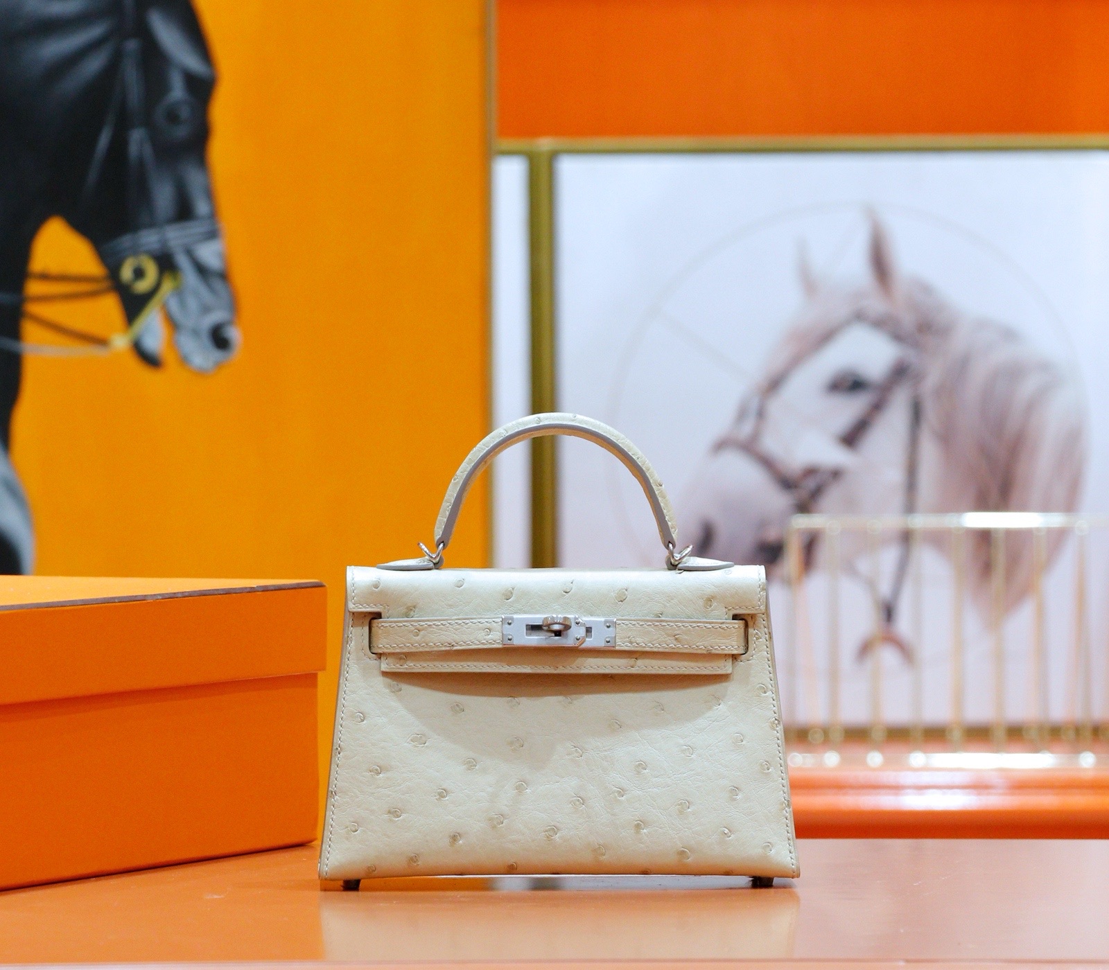 HERMES1010 HERMES 헤르메스 가방 아이보리 