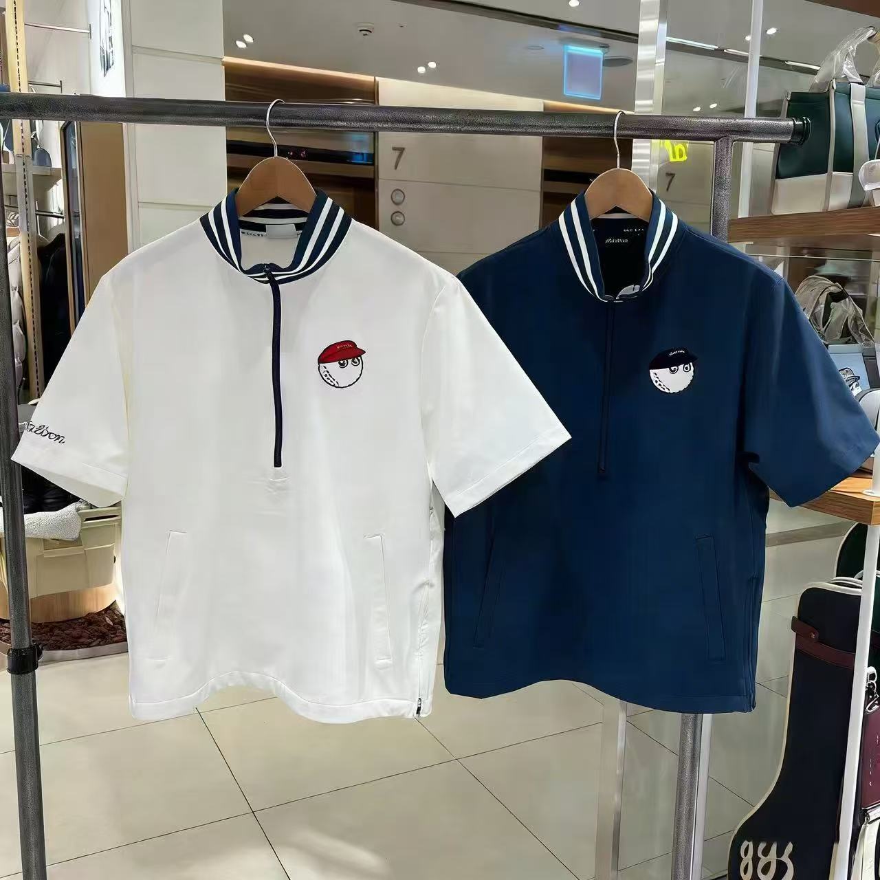 M2038 말본 남자 반팔 티 네이비/화이트 80000원