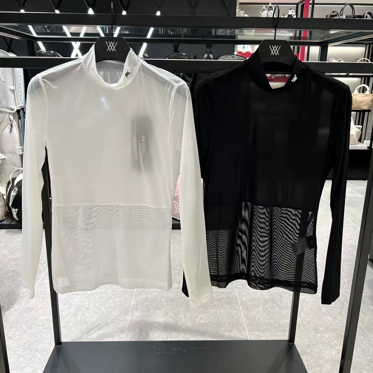 ANW3004 어뉴 여자 여름 시원한기팔  화이트/블랙 65000원