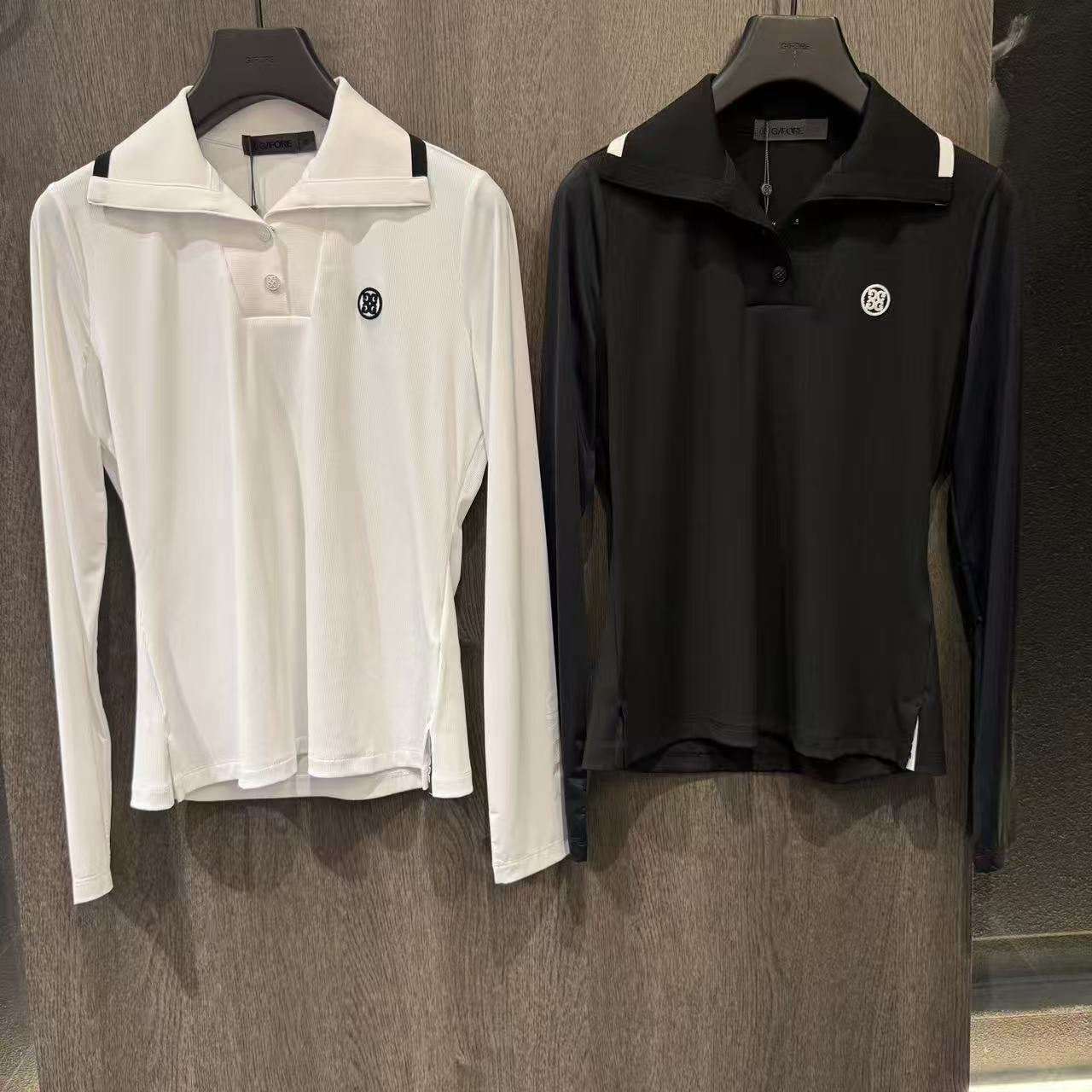 GF3046 지포어 여자 여름 긴팔티 화이트/블랙 65000원