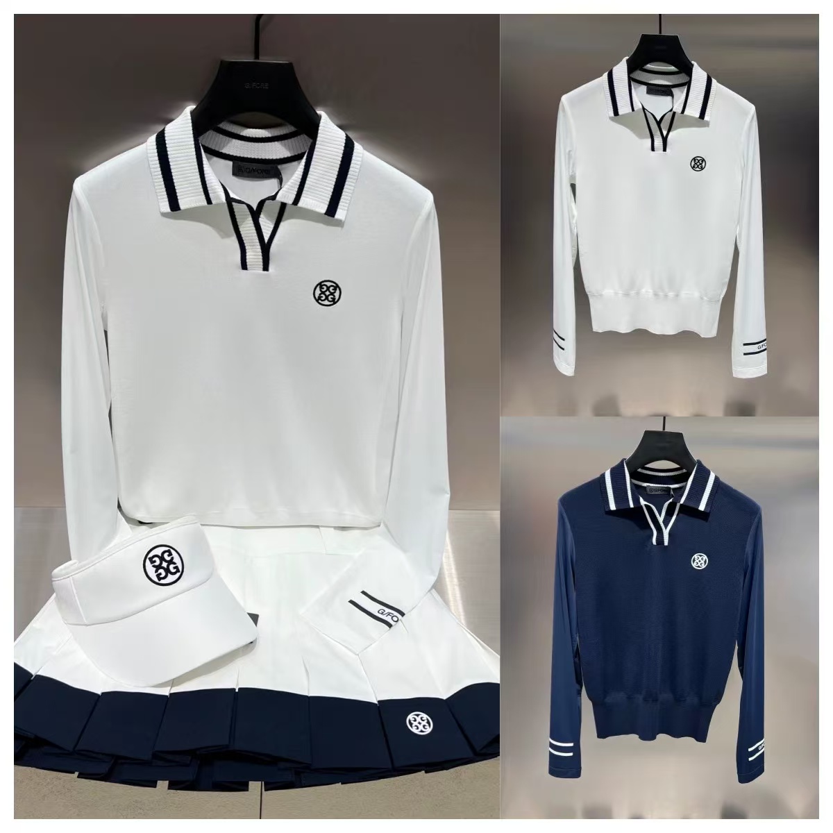 GF3049 PXG 여자 긴팔 냉감티 화이트/네이비 80000원