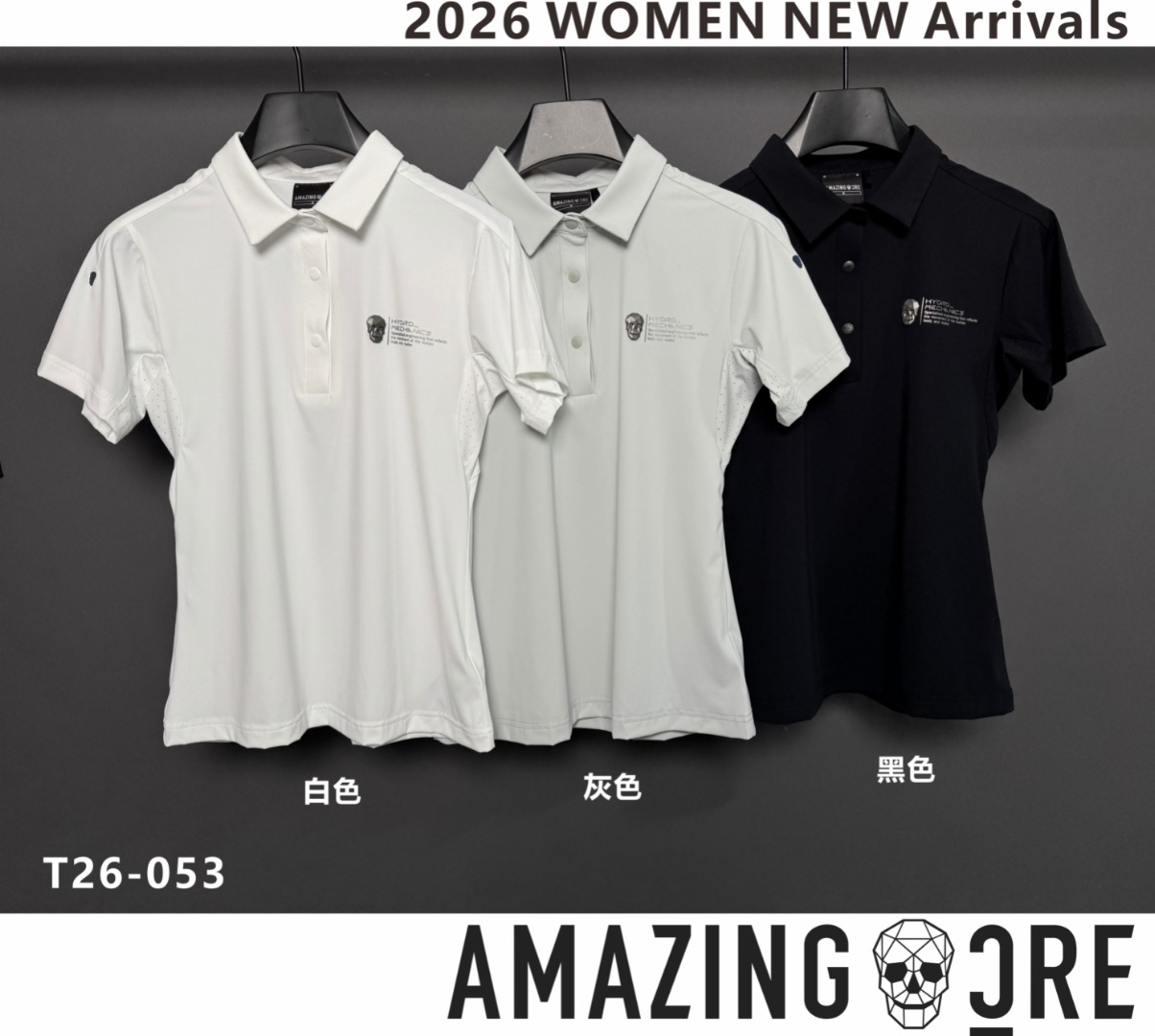 AMG3024 어메이징 여자 반팔 티 화이트/블랙/그레이 68000원